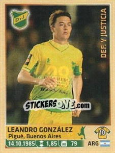 Sticker Gonzalez - Fùtbol Argentino 2014 n. 98 - Panini