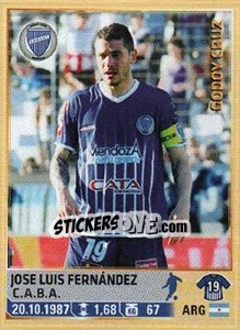 Sticker J. L. Fernandez - Fùtbol Argentino 2014 n. 140 - Panini