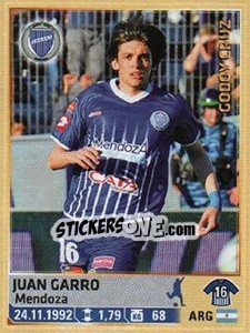 Sticker Garro - Fùtbol Argentino 2014 n. 142 - Panini