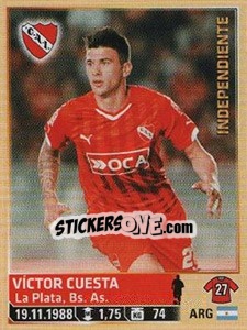 Sticker Cuesta - Fùtbol Argentino 2014 n. 149 - Panini