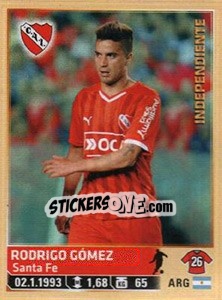 Sticker Gomez - Fùtbol Argentino 2014 n. 153 - Panini
