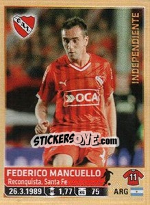 Sticker Mancuello - Fùtbol Argentino 2014 n. 154 - Panini