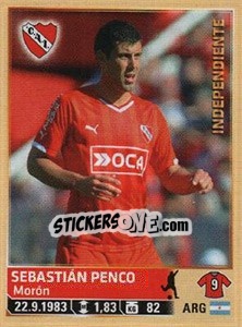 Sticker Penco - Fùtbol Argentino 2014 n. 158 - Panini