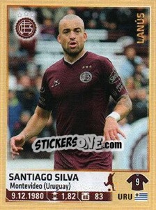Figurina Santiago Silva - Fùtbol Argentino 2014 n. 175 - Panini
