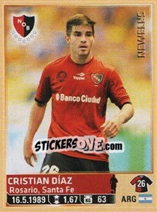 Sticker Cristian Diaz - Fùtbol Argentino 2014 n. 181 - Panini