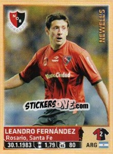 Sticker Leandro Fernandez - Fùtbol Argentino 2014 n. 182 - Panini