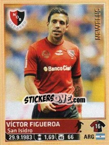 Sticker Victor Figueroa - Fùtbol Argentino 2014 n. 185 - Panini