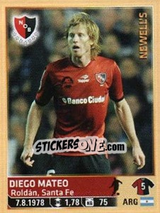 Sticker Mateo - Fùtbol Argentino 2014 n. 186 - Panini