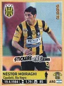 Sticker Moiraghi - Fùtbol Argentino 2014 n. 195 - Panini