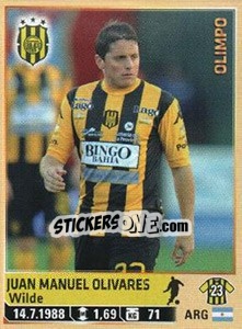 Figurina Olivares - Fùtbol Argentino 2014 n. 201 - Panini