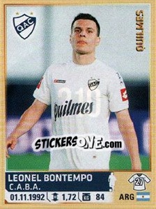 Sticker Bontempo - Fùtbol Argentino 2014 n. 210 - Panini