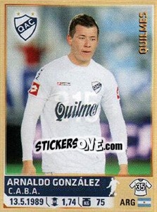 Sticker A. Gonzalez - Fùtbol Argentino 2014 n. 215 - Panini