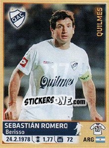 Sticker Romero - Fùtbol Argentino 2014 n. 217 - Panini