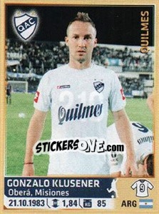 Sticker Klusener - Fùtbol Argentino 2014 n. 219 - Panini