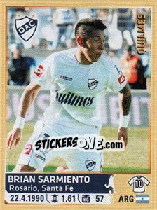 Cromo Sarmiento - Fùtbol Argentino 2014 n. 220 - Panini