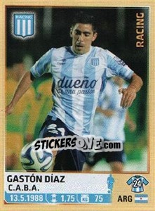 Sticker Diaz - Fùtbol Argentino 2014 n. 224 - Panini