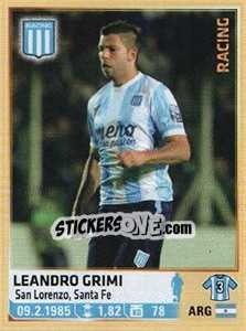 Sticker Grimi - Fùtbol Argentino 2014 n. 225 - Panini