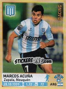 Sticker Marcos Acuña - Fùtbol Argentino 2014 n. 230 - Panini
