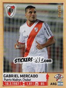 Sticker Gabriel Mercado - Fùtbol Argentino 2014 n. 242 - Panini