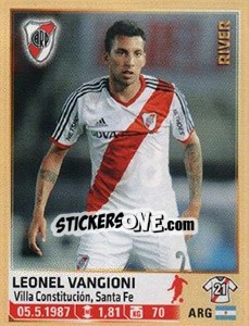 Figurina Vangioni - Fùtbol Argentino 2014 n. 248 - Panini
