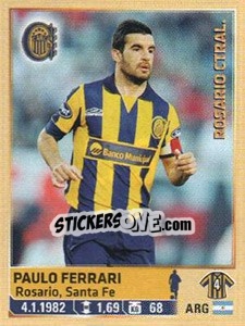 Sticker Ferrari - Fùtbol Argentino 2014 n. 259 - Panini