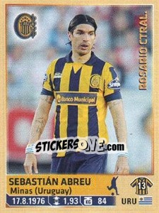 Sticker Sebastian Abreu - Fùtbol Argentino 2014 n. 265 - Panini
