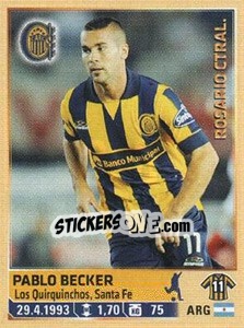Sticker Becker - Fùtbol Argentino 2014 n. 266 - Panini