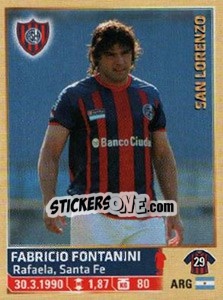 Sticker Fontanini - Fùtbol Argentino 2014 n. 273 - Panini