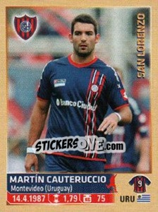 Sticker Cauteruccio - Fùtbol Argentino 2014 n. 280 - Panini