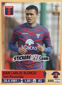 Sticker Blengio - Fùtbol Argentino 2014 n. 287 - Panini