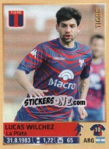 Sticker Wilchez - Fùtbol Argentino 2014 n. 296 - Panini