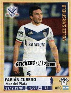 Sticker Cubero - Fùtbol Argentino 2014 n. 303 - Panini