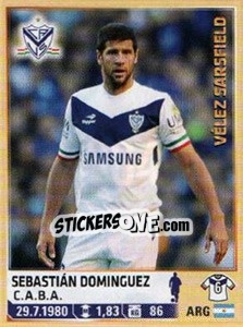 Sticker Dominguez - Fùtbol Argentino 2014 n. 304 - Panini