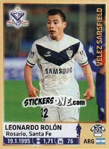 Sticker Rolon - Fùtbol Argentino 2014 n. 306 - Panini