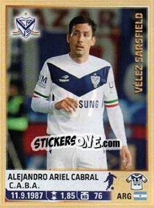 Sticker Cabral - Fùtbol Argentino 2014 n. 307 - Panini