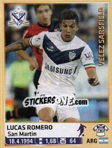Sticker L. Romero - Fùtbol Argentino 2014 n. 310 - Panini