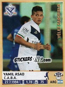 Sticker Asad - Fùtbol Argentino 2014 n. 311 - Panini