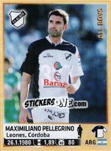 Sticker Pellegrino - Fùtbol Argentino 2014 n. 327 - Panini