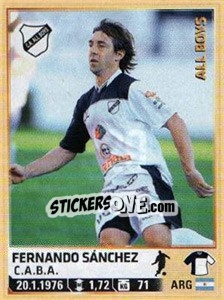 Figurina Sanchez - Fùtbol Argentino 2014 n. 329 - Panini