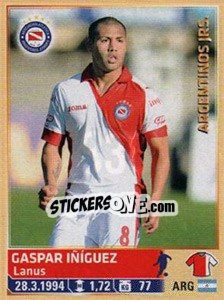 Sticker Iniguez - Fùtbol Argentino 2014 n. 336 - Panini