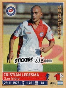 Cromo Ledesma - Fùtbol Argentino 2014 n. 337 - Panini