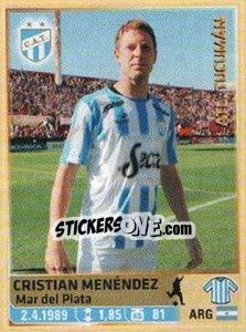 Cromo Menendez - Fùtbol Argentino 2014 n. 345 - Panini