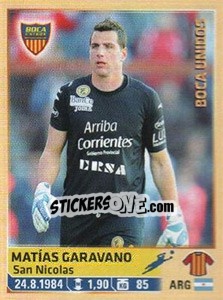 Sticker Garavano - Fùtbol Argentino 2014 n. 350 - Panini