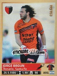 Sticker Broun - Fùtbol Argentino 2014 n. 358 - Panini