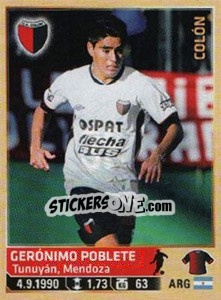 Sticker Poblete - Fùtbol Argentino 2014 n. 361 - Panini