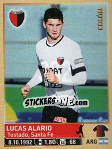 Sticker Alario - Fùtbol Argentino 2014 n. 362 - Panini