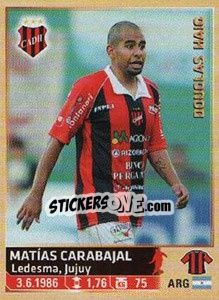 Sticker Carabajal - Fùtbol Argentino 2014 n. 376 - Panini