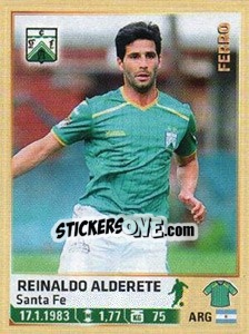 Sticker Alderete - Fùtbol Argentino 2014 n. 385 - Panini