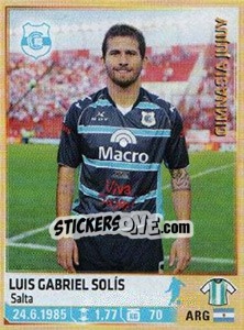 Sticker Solis - Fùtbol Argentino 2014 n. 392 - Panini
