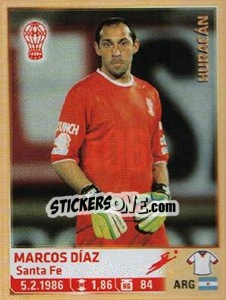 Sticker Diaz - Fùtbol Argentino 2014 n. 406 - Panini